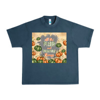 Midnight Navy all the plaid and pumpkin things Urban Heavy Tee - TumblerDesignByShophia