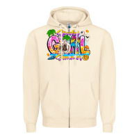Sandshell spooky girl summer Zipper Hoodie - CowhideDigitalArt