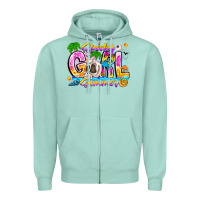 Seafoam spooky girl summer Zipper Hoodie - CowhideDigitalArt