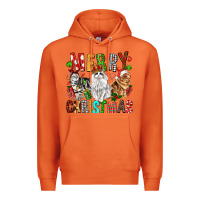 Carrot Merry christmas cats Premium Hoodie - FaDigitalArtStudio