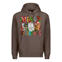 Coffee Merry christmas cats Premium Hoodie - FaDigitalArtStudio