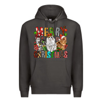 Smoke Merry christmas cats Premium Hoodie - FaDigitalArtStudio
