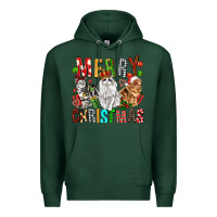 Sports Green Merry christmas cats Premium Hoodie - FaDigitalArtStudio