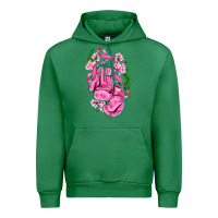 Emerald cancer boxing gloves with ribbon Urban Hoodie - AdoDesignShop