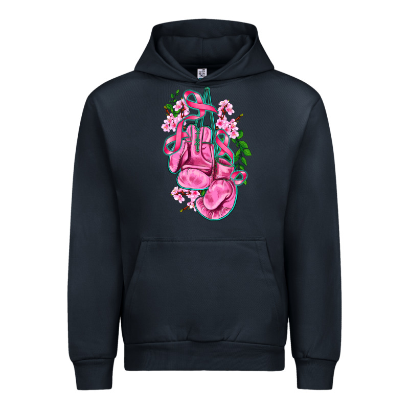 Cancer Boxing Gloves With Ribbon Urban Hoodie by AdoDesignShop | Teevron