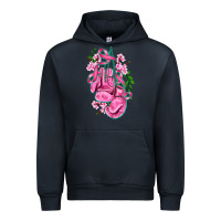 Navy cancer boxing gloves with ribbon Urban Hoodie - AdoDesignShop