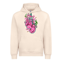 Sandshell cancer boxing gloves with ribbon Urban Hoodie - AdoDesignShop