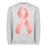 Heather Grey uterine or endometrial cancer ribbon Heavyweight Sweatshirt - FaDigitalArtStudio