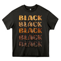 Asphalt typography variations in animal and glitter textur Heavy Core Tee - LillyAllenDesigns