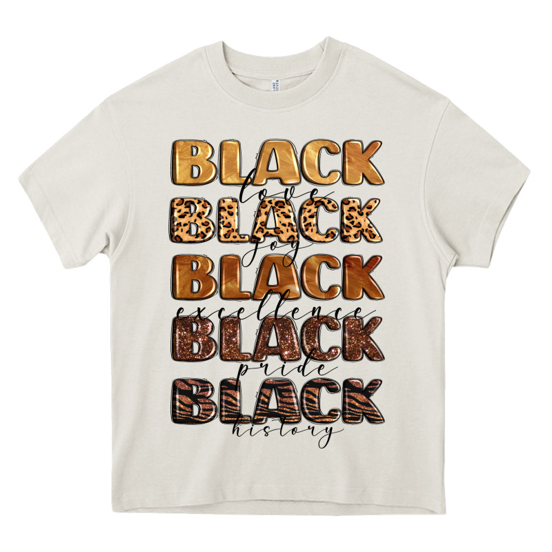 Typography Variations In Animal And Glitter Textur Heavy Core Tee by LillyAllenDesigns | Teevron