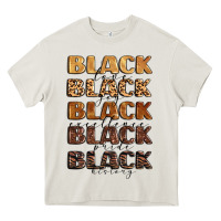 Cream typography variations in animal and glitter textur Heavy Core Tee - LillyAllenDesigns