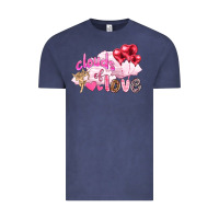 Vintage Denim Clouds of love with balloons Valentine's Day Vintage Tee - HowdyJamesFarm