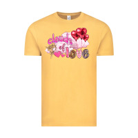 Vintage Mustard Clouds of love with balloons Valentine's Day Vintage Tee - HowdyJamesFarm