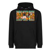Black Fall farm animals cow pig rooster Heavyweight Hoodie - Artiststas