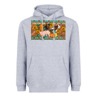Heather Grey Fall farm animals cow pig rooster Heavyweight Hoodie - Artiststas
