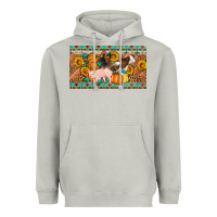 Moon Dust Fall farm animals cow pig rooster Heavyweight Hoodie - Artiststas