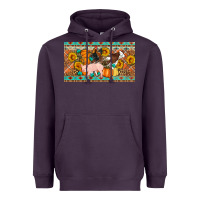 Plum Fall farm animals cow pig rooster Heavyweight Hoodie - Artiststas