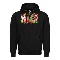 Black Noel Afro Girl Baby Zipper Hoodie - CowhideDigitalArt