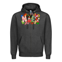 Charcoal Heather Noel Afro Girl Baby Zipper Hoodie - CowhideDigitalArt