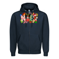 Navy Noel Afro Girl Baby Zipper Hoodie - CowhideDigitalArt