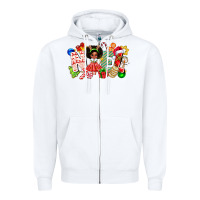 White Noel Afro Girl Baby Zipper Hoodie - CowhideDigitalArt