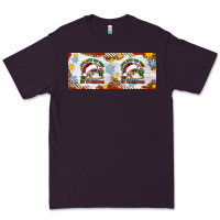 Plum When You're Dead Inside But It's Christmas Hippie Skeleton Santa Premium Tee - Artiststas