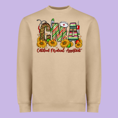 Christmas Cma Certified Medical Assistant Heavyweight Sweatshirt Designed By Fadigitalartstudio