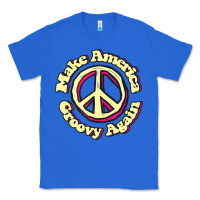 True Royal Make America Groovy Again Peace Sign 70S Retro Classic Tee - lanVoArt
