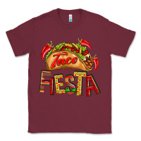 Burgundy Taco Fiesta Classic Tee - texasbilliewilder