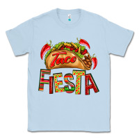 Dusty Blue Taco Fiesta Classic Tee - texasbilliewilder