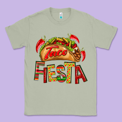 Taco Fiesta Classic Tee Designed By Texasbilliewilder