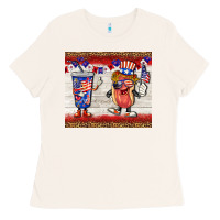 Bone usa hot dog coca tumbler Ladies Tee - BarkalooDesign