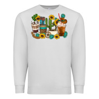 Dove Grey Coffee cups Premium Sweatshirt - Artiststas
