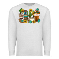 Oatmeal Heather Coffee cups Premium Sweatshirt - Artiststas