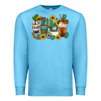 Ocean Blue Coffee cups Premium Sweatshirt - Artiststas
