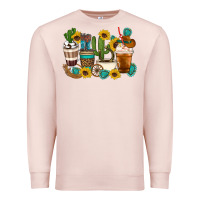 Pale Pink Coffee cups Premium Sweatshirt - Artiststas
