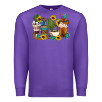 Purple Coffee cups Premium Sweatshirt - Artiststas