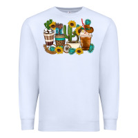 White Coffee cups Premium Sweatshirt - Artiststas