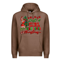 Chestnut Just A Girl Who Loves Christmas Premium Hoodie - FaDigitalArtStudio