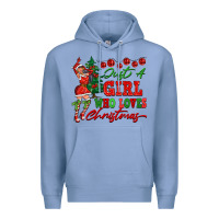 Colony Blue Just A Girl Who Loves Christmas Premium Hoodie - FaDigitalArtStudio