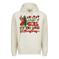 Oatmeal Heather Just A Girl Who Loves Christmas Premium Hoodie - FaDigitalArtStudio