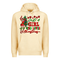 Pina Colada Just A Girl Who Loves Christmas Premium Hoodie - FaDigitalArtStudio