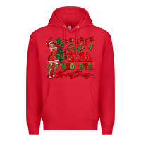 Red Just A Girl Who Loves Christmas Premium Hoodie - FaDigitalArtStudio