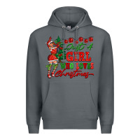 Rock Just A Girl Who Loves Christmas Premium Hoodie - FaDigitalArtStudio