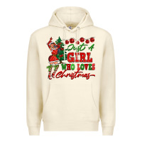 Sandshell Just A Girl Who Loves Christmas Premium Hoodie - FaDigitalArtStudio