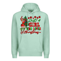 Seafoam Just A Girl Who Loves Christmas Premium Hoodie - FaDigitalArtStudio