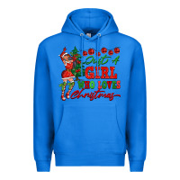 True Royal Just A Girl Who Loves Christmas Premium Hoodie - FaDigitalArtStudio