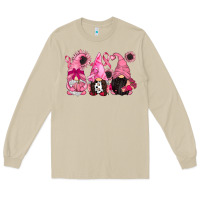 Mushroom breast cancer gnomes Long Sleeve Tee - CowGirlArtShop
