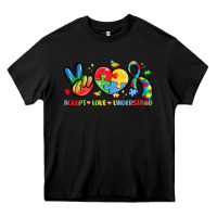 Black accept love understand Heavy Core Tee - LillyAllenDesigns