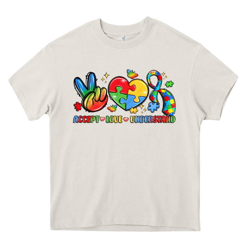 Accept Love Understand Heavy Core Tee by LillyAllenDesigns | Teevron